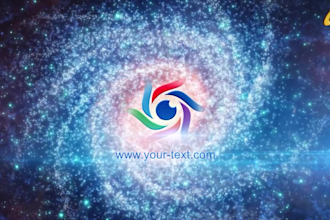 create awesome youtube intro galaxy logo reveal