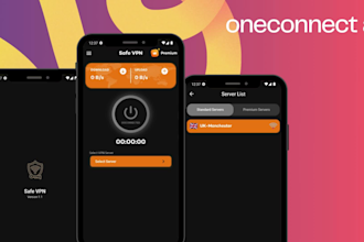 create VPN app for android and IOS with oneconnect API servers