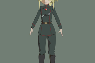 create 3d anime characters for video games