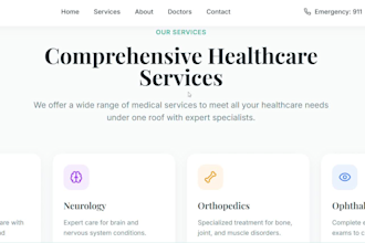 design a clean responsive website
