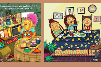 create adorable kids book illustrations and cover art