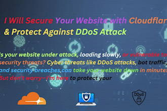 setup cloudflare , add ssl, dns issues, ddos, firewalling