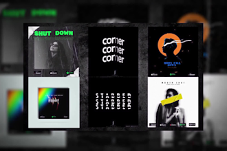 design an unique music album cover art