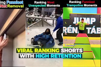edit viral ranking shorts with high retention for tiktok and youtube shorts