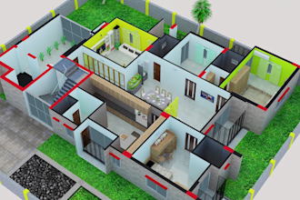 do architectural 3d floor plan