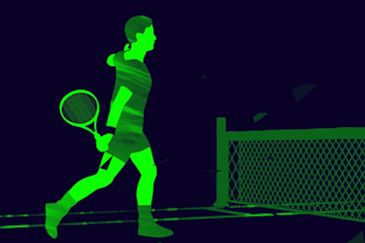 create amazing tennis team logo intro or animation