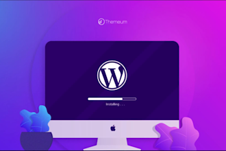 install, setup, customize wordpress website and demo upload