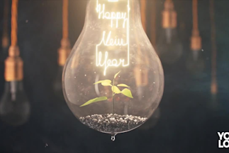 make a wonderful tree growing happy new year video