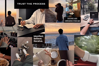 create a custom healing and manifestation vision board