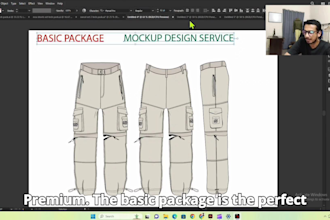 design uniform and workwear clothing techpack