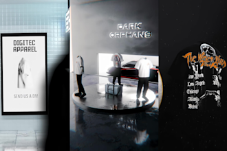 create realistic 3d product animation video for clothing brands