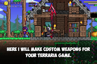 make custom weapons for your terraria game