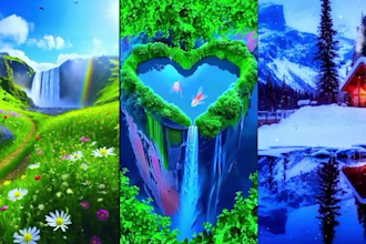 create 1000 nature shorts, luxury lifestyle,traveling shorts youtube music video
