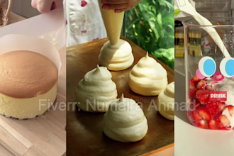 create viral food recipe videos for instagram reels, tiktok, youtube shorts