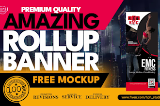 design rollup banner, pull up banner, retractable banners