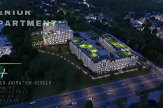 do masterplan,3d render,animation in architecture