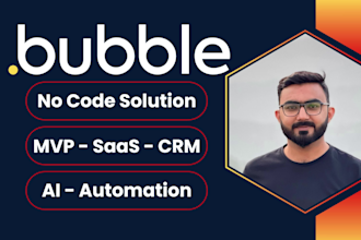 design bubble website saas bubble mvp as bubble developer