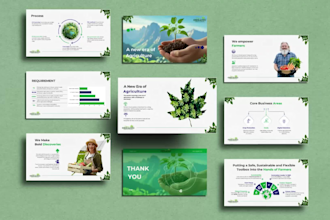 design esg, ghg, sustainability, agriculture and climate presentations