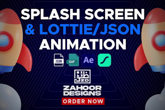 create json gif svg and lottie animation for website and app