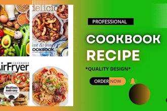 cookbook recipe workbook journal design cookbook formatting canva ebook design