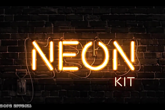 create an amazing neon signs, neon logo animation intro video, light signs neon
