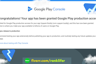 provide 12 testers to 25 testers for google play closed testing app for 14 days