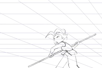 do frame by frame hand drawn animation 2d line art animation