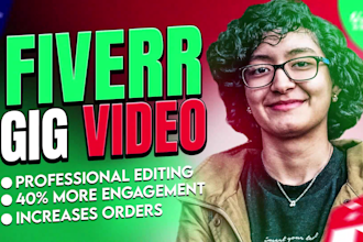 create an amazing and engaging live action fiverr gig video