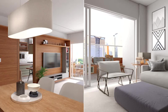 model exterior and interior by using sketchup or revit