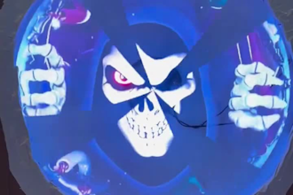 create spooky halloween hologram animation ghost haunted hologram fan effect