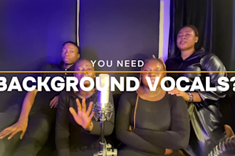 sing harmony and background vocals to your song