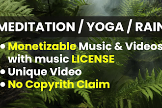 edit and create copyright free HD meditation music videos for youtube
