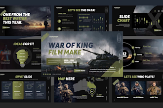 design a pitch deck for your film,TV series,and event