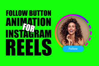create follower button animation for instagram reels