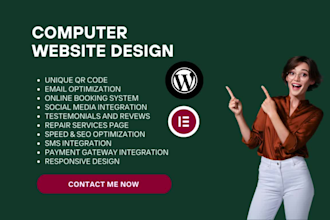 create computer website, laptop mobile phone repair website