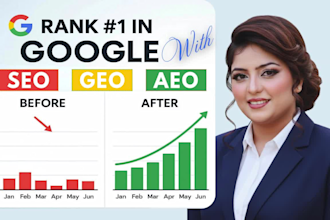 handle complete monthly ai SEO, GEO to rank local business on google, gmb expert