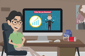 create 2d animation video or 2d animated explainer video