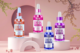 do label design, cbd label, hemp oil, product label design