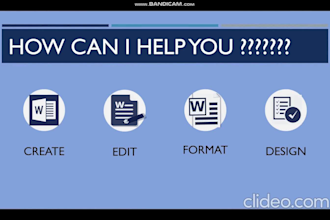 provide professional microsoft word formatting and editing services