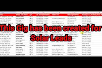 elevate your business with premium solar  leads fresh and high converting