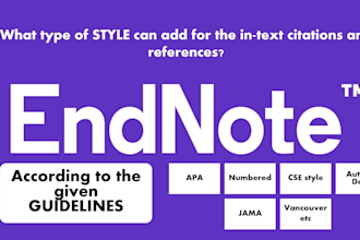 add intext citations and references using endnote