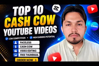 professional cash cow and ai video editing services for youtube