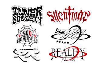 make a cool streetwear,y2k,grunge logo for your brand