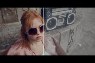 do cinematic color grading, correction in davinci resolve