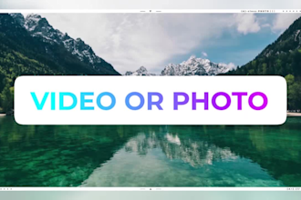 do promo video and photo slideshow