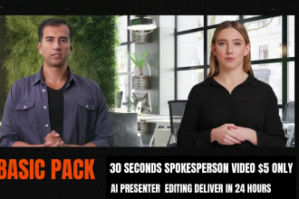 create ai spokesperson video in arabic english or any language