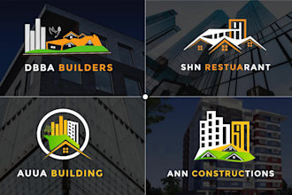 do real estate property and construction logo design