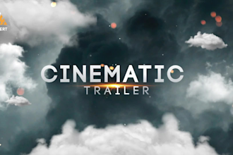 create cinematic trailers, video intros or title sequence for youtube