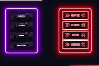 make custom twitch panels for your twitch