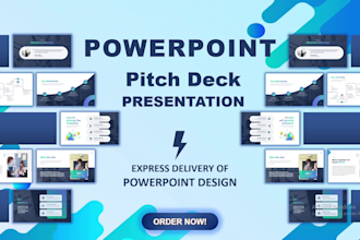 design powerpoint pitch deck presentation template google slides